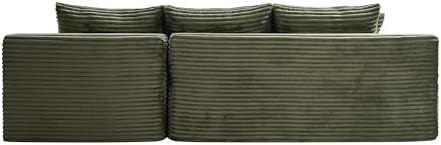 95" L-Shaped Right Facing Cloud Sectional Couch - Image 6