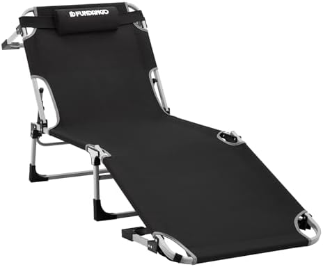 FUNDANGO Oversized Lounge Chair Outdoor 300 lbs Extra Wide by FUNDANGO