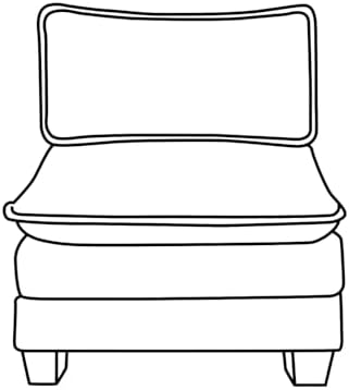 VINGLI Cloud Teddy White Middle Single Chair by VINGLI