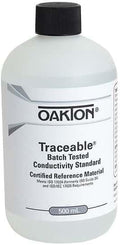 Oakton Traceable® CRM Conductivity and TDS Standard, Batch-Tested, 1000 µS; 500 by Cole-Parmer