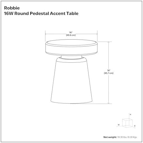 SIMPLIHOME Robbie 16" Wide Mango Wood Accent Table in Distressed Aged White - Image 2