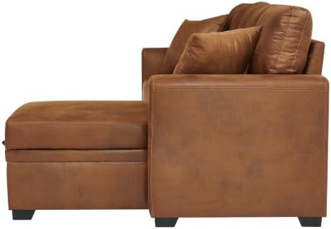 L-Shaped Sectional Couch with Storage, Sleeper Sofa - Image 6
