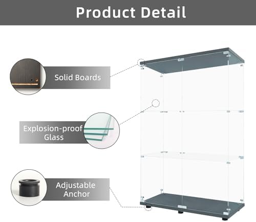 LFT HUIMEI2Y 3-Tier Glass Display Cabinet - Image 4