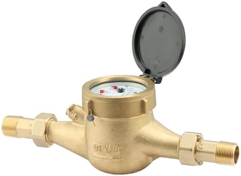 DN20 Water Meter 3/4" NPT, AWWA 708 Certification Gallon Water Flow Meter by Watflow