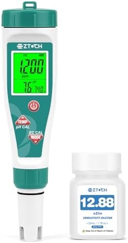 Pool Salinity pH Tester Hydrogen Water Tester, 7 in 1 pH Salt ORP by EZTOCH