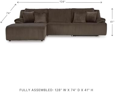 Signature Design by Ashley Manual Recliner Couch - Image 3