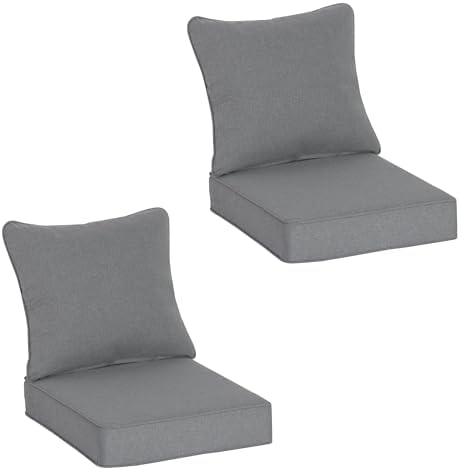 COZYVIDA Patio Seat Cushions, Light Grey by COZYVIDA