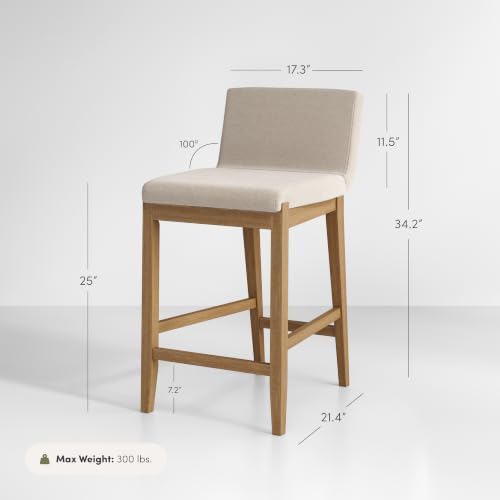 Nathan James Gracie Modern Counter Height Bar Stool - Image 2