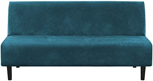 H.VERSAILTEX Real Velvet Futon Cover Armless Sofa Covers Sofa Bed Covers by HVERSAILTEX