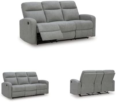 Signature Design by Ashley Manual Reclining Sofa Couch - Image 6