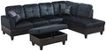 L-Shaped 3-Piece Lint and PVC Sofa by UOCFYK