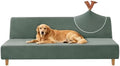 XINEAGE Velvet Armless Futon Cover, Stretch Pet Futon Slipcover, Pea Green by XINEAGE