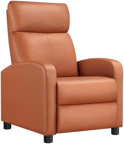 Yaheetech Recliner Chair with 3 Adjustable Angles Living Room Chairs Tan by Yaheetech