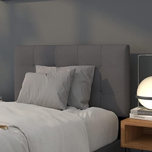 Flash Furniture Twin Tufted Fabric Headboard, Dark Gray by FlashFurniture