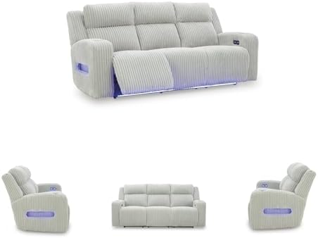 Signature Design by Ashley Broad Cove Power Reclining Sofa, Drop-Down Table - Image 7