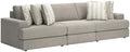 Signature Design by Ashley 3-Piece Modular Sectional Sofa Couch, Ash Gray by Unknown