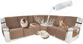 Waterproof Sectional Reclining Couch Covers L Shaped Recliner Sectional Sofa by ROFASVCO