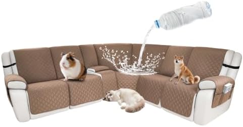 Waterproof Sectional Reclining Couch Covers L Shaped Recliner Sectional Sofa by ROFASVCO
