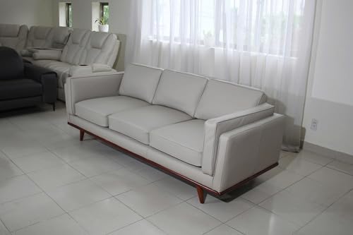 Mega Solutions Savoy Full All Around Front and Back Italian Leather Sofa 89" - Image 5