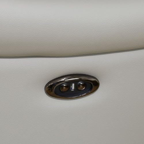 Electric Power Recliner Loveseat Genuine Breathing Leather Recliner Couch - Image 5