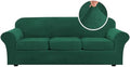 H.VERSAILTEX High Stretch Sofa Slipcover 4 Piece Cover Velvet Furniture by HVERSAILTEX