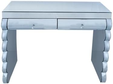 Silver Mirrored Console Table, 39.37" Rectangle Sofa Table - Image 6