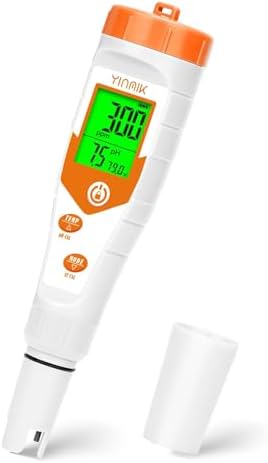 Hydroponics EC pH Tester, Simultaneous Display pH ppm by YINMIKWaterTester