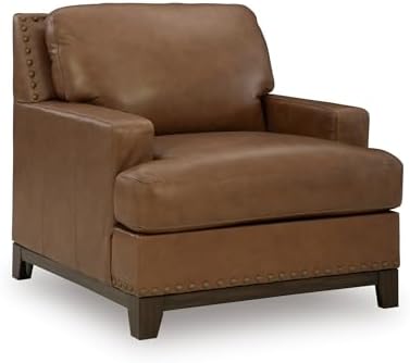 Signature Design by Ashley Oversized Brown Leather Accent Chair by Unknown