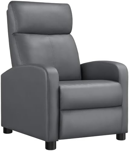 Yaheetech Recliner Chair with 3 Adjustable Angles Living Room Chairs Gray by Yaheetech