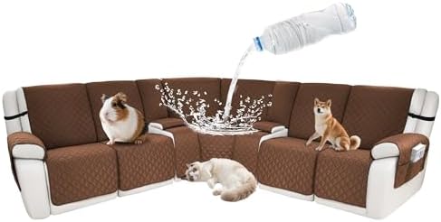Waterproof Sectional Reclining Couch Covers L Shaped Recliner Sectional Sofa by ROFASVCO