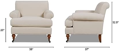 Jennifer Taylor Home Alana Lawson Large Comfortable Living Room Accent Chair - Image 3