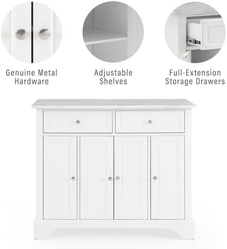 Crosley Furniture Avery Rolling Kitchen Island - Image 3