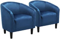 Yaheetech Compact Velvet Accent Chairs Set of 2 by Yaheetech