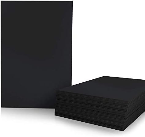 15 Pack Foam Board | Black Foam Board 3/16 Inch Thick Black Core Mat | Backing Board for Presentations, Signboards, Arts, Display and Crafts with Double-Sided Sheet - 20x30 Inches