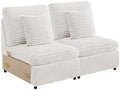 RARZOE Modular Sectional Couch Armless Seats Module, Modular Sofa 2 Armless by RARZOE