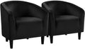 Yaheetech Compact Velvet Accent Chairs Set of 2 by Yaheetech