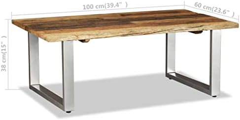 Dining Room Living Room Table Couch deskCoffee Table Solid Reclaimed Wood - Image 2