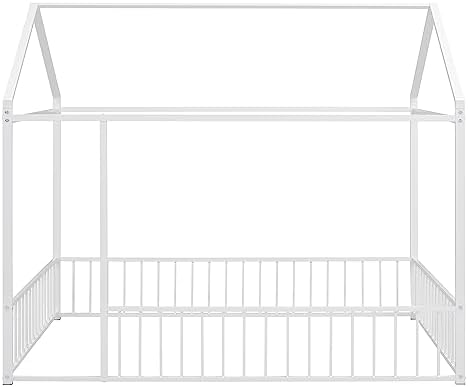 Flieks Full Size Metal Bed House Bed Frame - Image 5
