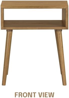 NTC Zoe Solid Wood Nightstand, Mid Century Modern Side Table Bedroom, Bedside - Image 4