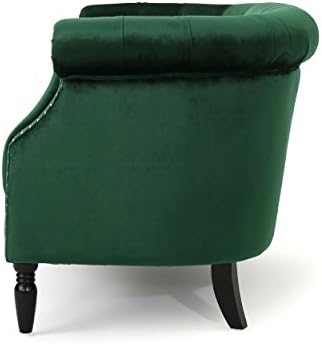 GDFStudio Melaina Tufted Chesterfield Velvet Loveseat - Image 7