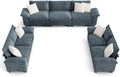 PHI VILLA 3-Piece Modular Sectional Cloud Couch and 2 Loveseats Sofa Set by PHIVILLA