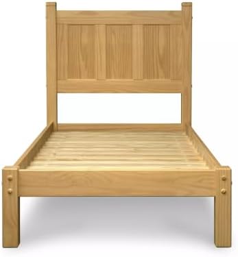 Grain Wood Furniture Shaker Panel Platform Bed, Natural Solid Wood - Image 4