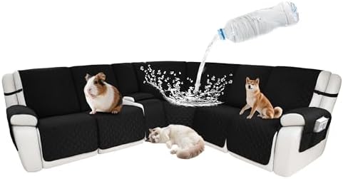 Waterproof Sectional Reclining Couch Covers L Shaped Recliner Sectional Sofa by ROFASVCO