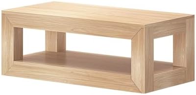 Plank+Beam Modern Coffee Table, Rectangular, 40 Inch, Blonde Wirebrush - Image 4