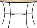 Solid Reclaimed Wood Side Table 43.3"x15.7"x30.3" Half-Circle Accent Table by Unknown