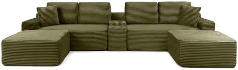 ivoros 125 Inch Modular Sectional Sofa Couch, Oversized Modern Cloud Couch - Image 6
