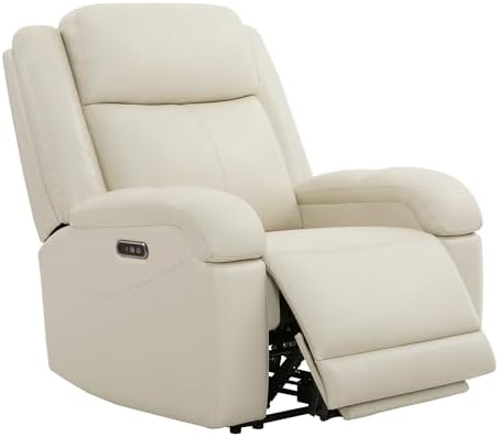 Watson & Whitely Oversized Genuine Leather Power Recliner Chair by WatsonWhitely