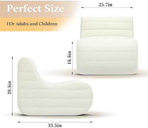 Compact Memory Foam Bean Bag Chair - Image 2