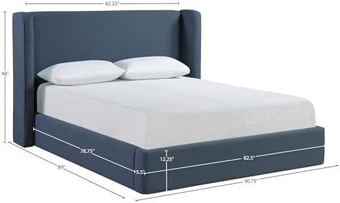 Meridian Furniture B1282Navy-K Kendall Collection Modern | Contemporary King Bed - Image 3