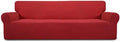 Easy-Going Stretch 4 Seater Oversized Sofa Couch Cover Christmas Red by Easy-Going